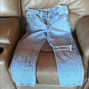 Levi's Light Blue Straight Leg Jeans